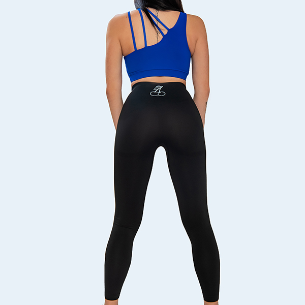 Black leggings with high waist and shaping effect - Image 4