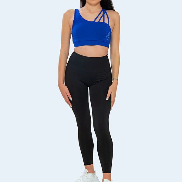 Black leggings with high waist and shaping effect - Image 2