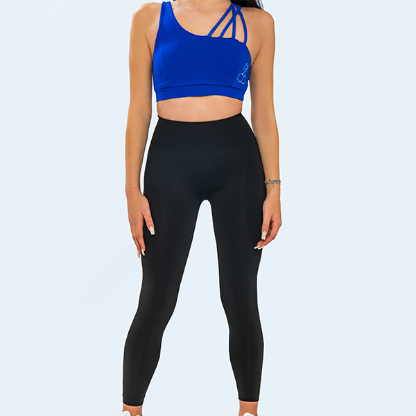 Black leggings with high waist and shaping effect - Image 3